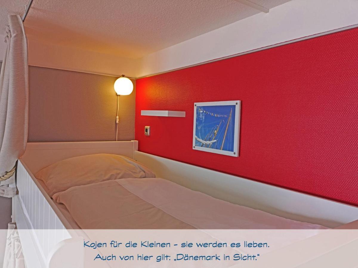 גלוקסבורג Fewo1846 Intermar - Kajuete Foerdeblick - Familienfreundliches Studioapartment Mit Balkon Und Meerblick מראה חיצוני תמונה